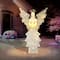 60" Gold & White Outdoor Lighted Angel, Clear LED Lights